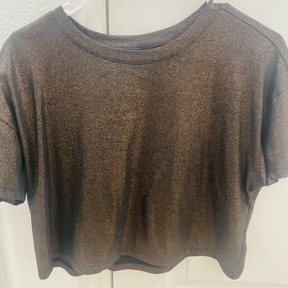 Victoria's Secret Shimmering Dark Crop Top - Picture 2 of 2